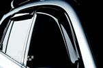 Дефлектор боковых окон Lexus RX, 2015-, 4ч., темный/хром