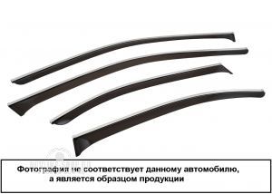 Дефлекторы окон CHROMEX с хром. молдингом Hyundai Sonata VIII (DN8) сед. (2019-) 4шт, накладной